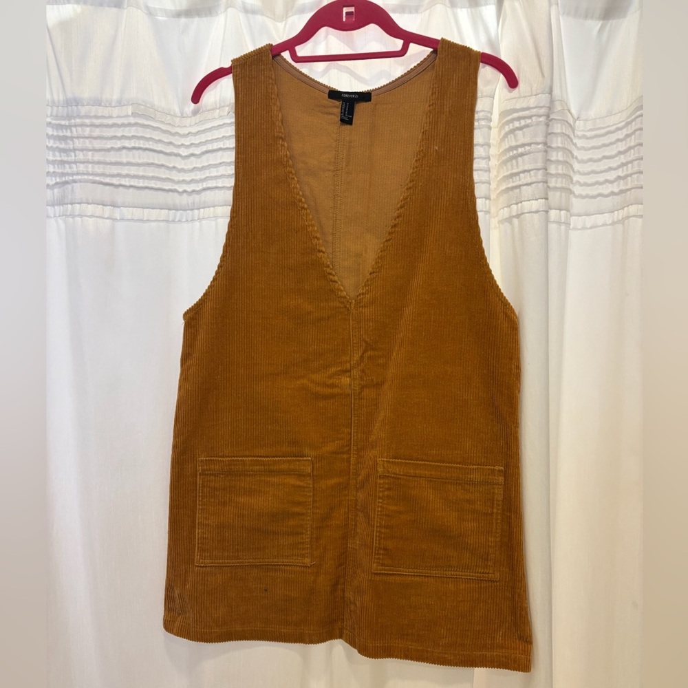Mustard yellow corduroy dress